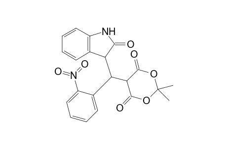 2,2-Dimethyl-5-[(2-nitrophenyl)-(2-oxidanylidene-1,3-dihydroindol-3-yl)methyl]-1,3-dioxane-4,6-dione