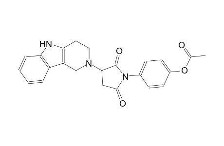 2,5-pyrrolidinedione, 1-[4-(acetyloxy)phenyl]-3-(1,3,4,5-tetrahydro-2H-pyrido[4,3-b]indol-2-yl)-