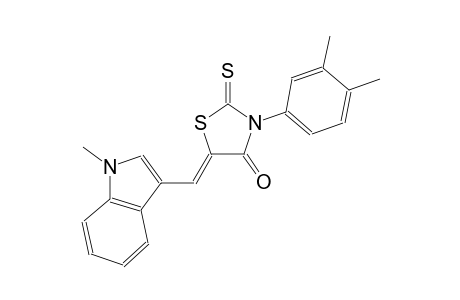 (5Z)-3-(3,4-dimethylphenyl)-5-[(1-methyl-1H-indol-3-yl)methylene]-2-thioxo-1,3-thiazolidin-4-one