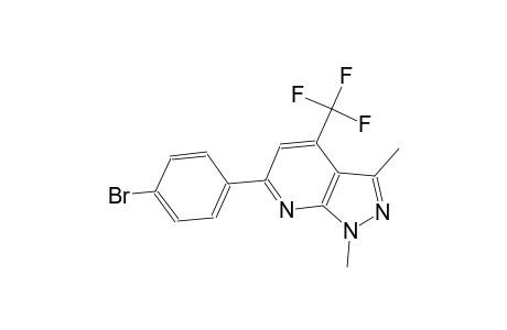 6-(4-bromophenyl)-1,3-dimethyl-4-(trifluoromethyl)-1H-pyrazolo[3,4-b]pyridine