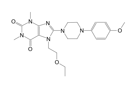 7-(2-ethoxyethyl)-8-[4-(4-methoxyphenyl)-1-piperazinyl]-1,3-dimethyl-3,7-dihydro-1H-purine-2,6-dione
