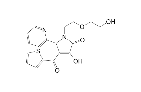 3-hydroxy-1-[2-(2-hydroxyethoxy)ethyl]-5-(2-pyridinyl)-4-(2-thienylcarbonyl)-1,5-dihydro-2H-pyrrol-2-one