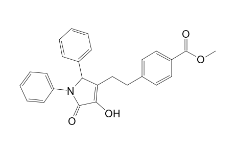 Methyl 2-(1',5'-dihydro-3'-hydroxy-2'-oxo-1',5'-diphenyl-2H-pyrrol-4'-ylethyl)benzoate