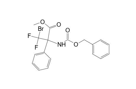 2-(benzyloxycarbonylamino)-3-bromo-3,3-difluoro-2-phenyl-propionic acid methyl ester