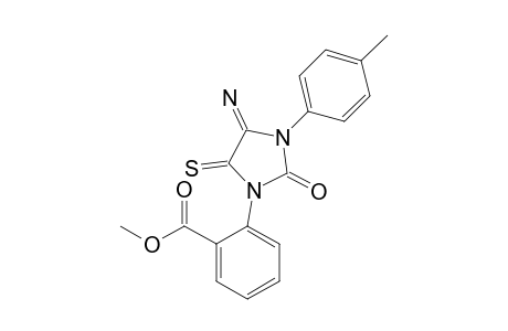 METHYL-2-[4-IMINO-2-OXO-3-(4-METHYLPHENYL)-5-THIOXO-IMIDAZOLIDIN-1-YL]-BENZOATE