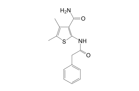 4,5-Dimethyl-2-phenylacetylamino-thiophene-3-carboxylic acid amide