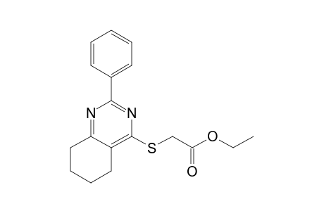 2-[(2-phenyl-5,6,7,8-tetrahydroquinazolin-4-yl)thio]acetic acid ethyl ester