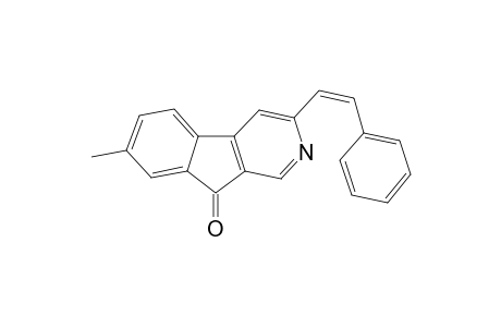 7-Methyl-3-[(Z)-2-phenylethenyl]-9H-indeno[2,1-c]pyridin-9-one