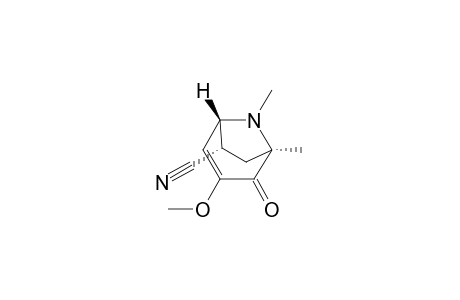 (1R*,5R*,6S*)-6-exo-Cyano-1,8-dimethyl-3-methoxy-8-azabicyclo[3.2.1]oct-3-en-2-one