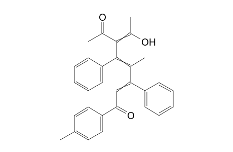 6-Acetyl-7-hydroxy-4-methyl-1-(4-methylphenyl)-3,5-diphenyl-octa-2,4,6-trien-1-one