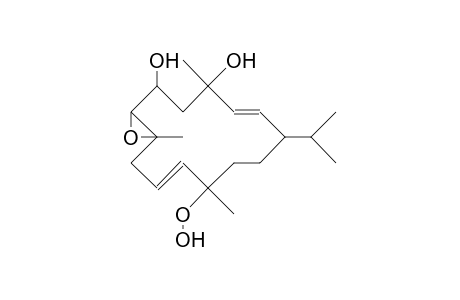 (1S,2E,4S,6R,7S,8S,10E,12X)-7,8-Epoxy-12-hydroperoxy-2,10-cembradiene-4,6-diol