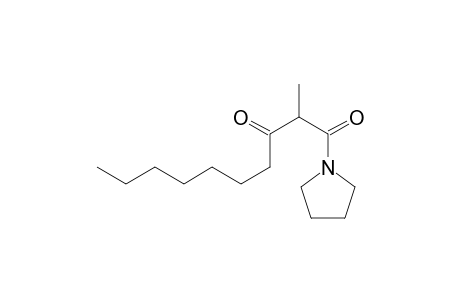 N-(2-Methyl-3-oxodecanoyl)pyrrolidine