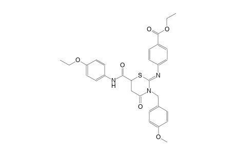 ethyl 4-{[(2Z)-6-[(4-ethoxyanilino)carbonyl]-3-(4-methoxybenzyl)-4-oxotetrahydro-2H-1,3-thiazin-2-ylidene]amino}benzoate