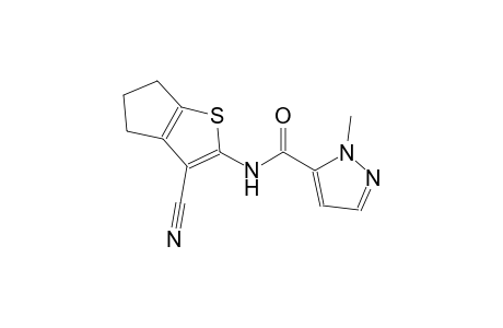 N-(3-cyano-5,6-dihydro-4H-cyclopenta[b]thien-2-yl)-1-methyl-1H-pyrazole-5-carboxamide