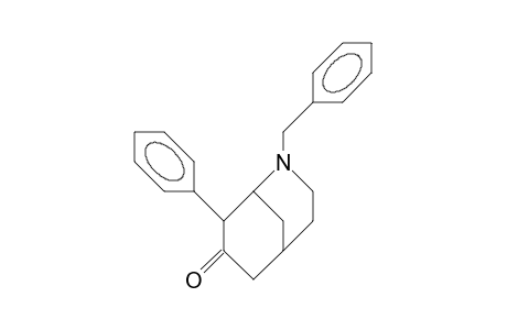 2-Benzyl-8.beta.-phenyl-2-aza-bicyclo(3.3.1)nonan-7-one