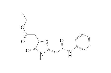 2-[(2Z)-2-(2-anilino-2-keto-ethylidene)-4-keto-thiazolidin-5-yl]acetic acid ethyl ester