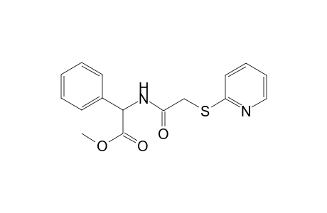 2-Phenyl-2-[[2-(2-pyridylthio)acetyl]amino]acetic acid methyl ester