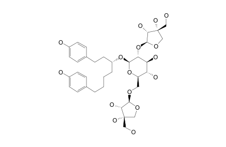 (3R)-1,7-BIS-(4-HYDROXYPHENYL)-3-HEPTANOL-3-O-[2,6-BIS-O-(BETA-D-APIOFURANOSYL)-BETA-D-GLUCOPYRANOSIDE]