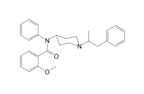 N-Phenyl-N-[1-(1-phenylpropan-2-yl)piperidin-4-yl]-2-methoxybenzamide