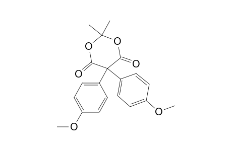 1,3-Dioxane-4,6-dione, 5,5-bis(4-methoxyphenyl)-2,2-dimethyl-
