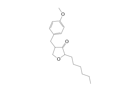 2-Hexyl-4-[(p-methoxyphenyl)methyl]-4,5-dihydrofuran-3(2H)-one