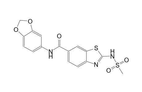 6-benzothiazolecarboxamide, N-(1,3-benzodioxol-5-yl)-2-[(methylsulfonyl)amino]-