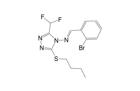 N-[(E)-(2-bromophenyl)methylidene]-3-(butylsulfanyl)-5-(difluoromethyl)-4H-1,2,4-triazol-4-amine