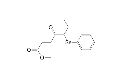 Heptanoic acid, 4-oxo-5-(phenylseleno)-, methyl ester