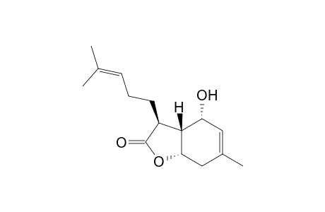 (3S,3aR,4R,7aS)-4-Hydroxy-6-methyl-3-(4-methyl-pent-3-enyl)-3a,4,7,7a-tetrahydro-3H-benzofuran-2-one