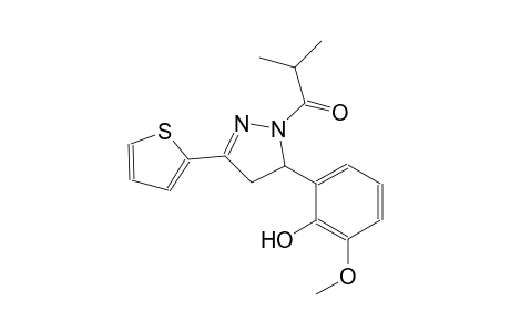 phenol, 2-[4,5-dihydro-1-(2-methyl-1-oxopropyl)-3-(2-thienyl)-1H-pyrazol-5-yl]-6-methoxy-