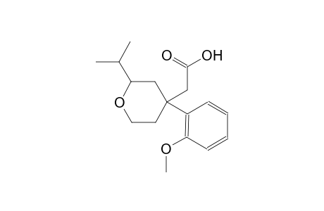 2H-pyran-4-acetic acid, tetrahydro-4-(2-methoxyphenyl)-2-(1-methylethyl)-