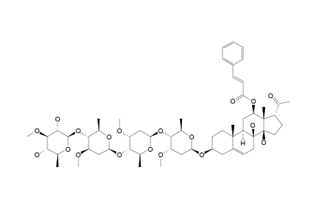 IKEMAGENIN-3-O-BETA-D-THEVETOPYRANOSYL-(1->4)-BETA-D-OLEANDROPYRANOSYL-(1->4)-BETA-D-CYMAROPYRANOSYL-(1->4)-BETA-D-CYMAROPYRANOSIDE