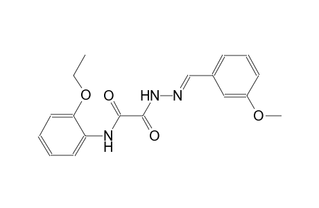acetic acid, [(2-ethoxyphenyl)amino]oxo-, 2-[(E)-(3-methoxyphenyl)methylidene]hydrazide