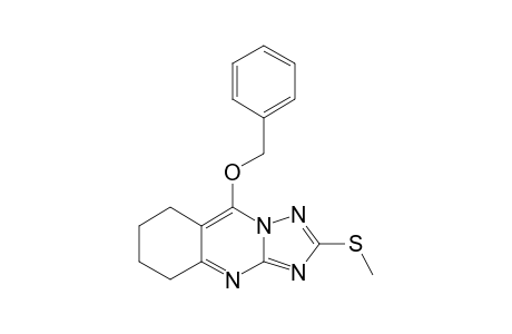 5-BENZYLOXY-2-METHYLTHIO-6,7,8,9-TETRAHYDRO-1,2,4-TRIAZOLO-[5,1-B]-QUINAZOLINE