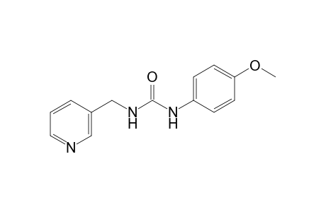 1-(p-methoxyphenyl)-3-[(3-pyridyl)methyl]urea