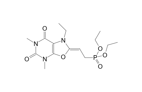 (2Z)-2-(2-diethoxyphosphorylethylidene)-1-ethyl-4,6-dimethyl-oxazolo[5,4-d]pyrimidine-5,7-dione