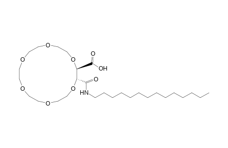 1,4,7,10,13,16-Hexaoxacyclooctadecane-2-carboxylic acid, 3-[(tetradecylamino)carbonyl]-, [2R-(2R*,3R*)]-