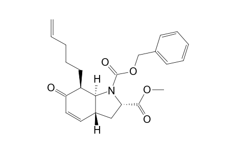 (2S,3aR,7S,7aS)-6-keto-7-pent-4-enyl-3,3a,7,7a-tetrahydro-2H-indole-1,2-dicarboxylic acid O1-benzyl ester O2-methyl ester