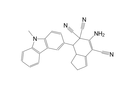 6-amino-4-(9-methyl-9H-carbazol-3-yl)-2,3,3a,4-tetrahydro-5H-indene-5,5,7-tricarbonitrile