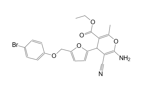 ethyl 6-amino-4-{5-[(4-bromophenoxy)methyl]-2-furyl}-5-cyano-2-methyl-4H-pyran-3-carboxylate