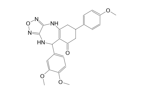 4H-[1,2,5]oxadiazolo[3,4-b][1,4]benzodiazepin-8(5H)-one, 9-(3,4-dimethoxyphenyl)-6,7,9,10-tetrahydro-6-(4-methoxyphenyl)-