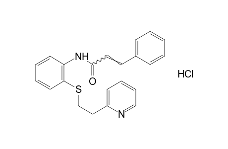 2'-{[2-(2-pyridyl)ethyl]thio}cinnamanilide, hydrochloride