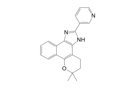 4,5-Dihydro-6,6-dimethyl-6H-2-(3'-pyridinyl)-pyran[b-4,3]naphth[1,2-d]imidazole