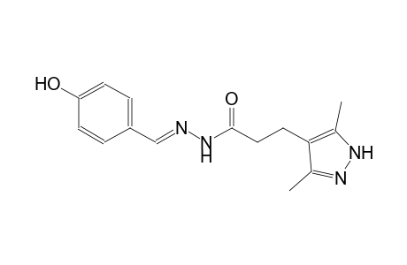 1H-pyrazole-4-propanoic acid, 3,5-dimethyl-, 2-[(E)-(4-hydroxyphenyl)methylidene]hydrazide