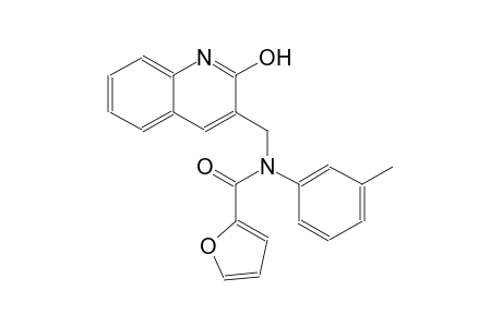 N-[(2-hydroxy-3-quinolinyl)methyl]-N-(3-methylphenyl)-2-furamide