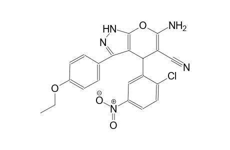 6-amino-4-(2-chloro-5-nitrophenyl)-3-(4-ethoxyphenyl)-1,4-dihydropyrano[2,3-c]pyrazole-5-carbonitrile
