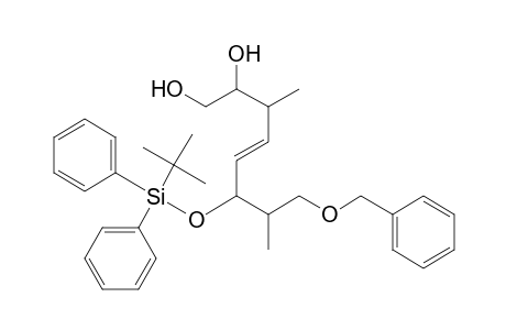 4-Octene-1,2-diol,6-(((1,1-dimethylethyl)diphenylsilyl)oxy)-3,7-dimethyl-8-(phenylmethoxy)-