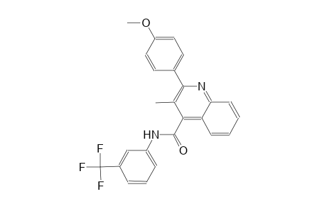 2-(4-methoxyphenyl)-3-methyl-N-[3-(trifluoromethyl)phenyl]-4-quinolinecarboxamide