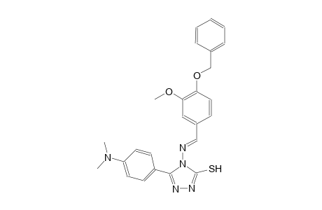 4-({(E)-[4-(benzyloxy)-3-methoxyphenyl]methylidene}amino)-5-[4-(dimethylamino)phenyl]-4H-1,2,4-triazole-3-thiol