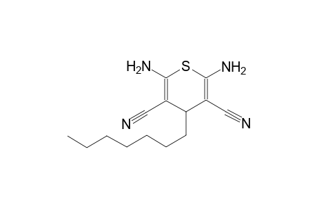 2,6-bis(azanyl)-4-heptyl-4H-thiopyran-3,5-dicarbonitrile